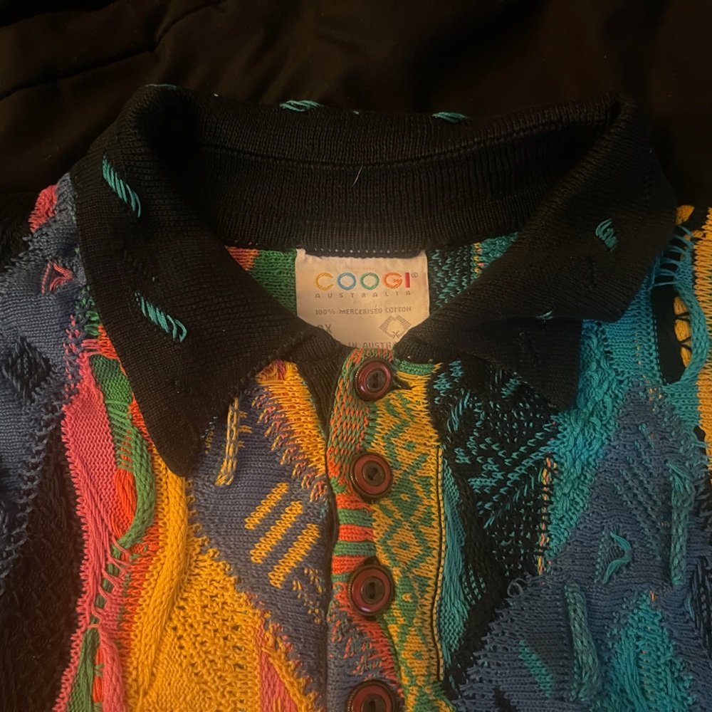 Multi color vintage coogi sweater 2xL great sweater worn it twice